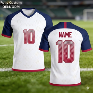 เสื้อฟุตบอลทีมผู้ใหญ่แบบสั่งทำขายส่งปี 2026 ระบายอากาศได้ดี แห้งเร็ว แขนสั้น - Product Image 1