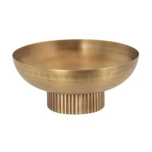 Bol en métal décoratif sculpté à la main pour servir salades, fruits, desserts et snacks – Idéal pour la maison, l'hôtel et le restaurant – Vaisselle pour usage quotidien - Product Image 1