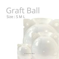 Boule de bouturage transparente en plastique moderne de haute qualité Infarm, taille M, réutilisable, pour bouturage aérien, greffage d'arbres, jardinage