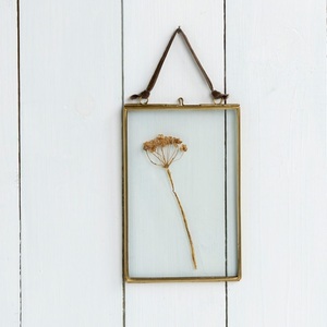 Top Quality Brass Rectangular Metal <b>Frame</b> With Dried Flower Hanging Display Vertical Orientation Handmade Wholesale <b>Photo</b> <b>Frame</b> - Product Image 1