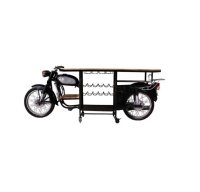 Rajdoot Armoires de bar modernes avec table Rangement du vin pour vélos à moteur, style vintage, nouveau design classique