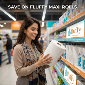 FLUFFY 2-Ply Soft Disposable Eco-Friendly Recyclable High Absorbent Kitchen Roll Towels for Home & Commercial Use - Product Image 4