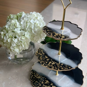 ขาตั้งเค้กเรซิ่นอีพ็อกซี่ทันสมัย ขาตั้งเสิร์ฟขนมสวยงาม - Product Image 1
