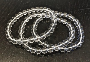 Hot Sale Women's Men's Premium Grade Healing Crystal Clear Quartz Beaded <b>Bracelets</b> Handmade Durability Feng Shui Style <b>Elastic</b> - Product Image 5