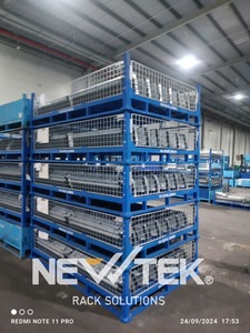 Palette de couleurs personnalisée Vietnam OEM, rayonnage simple face pour entrepôt, 4 voies, 1000 kg, taille sur mesure - Product Image 3