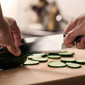 Cuchillo de Cocina Chino Plateado para Verduras, Cuchillo de Acero Inoxidable con Hoja Ancha, Cuchillo Profesional para Picar Carne, Verduras y Alimentos - Product Image 3