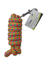 Corde de trelage tressée en PP 18 mm d'épaisseur, confortable, de haute qualité, jaune, rose, turquoise SI-CR-08, équipement d'équitation personnalisable