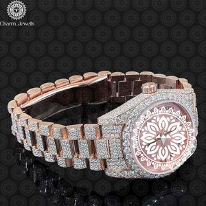 Charm_Jewells Luxury Women Stainless Steel <b>Watch</b> 34mm Round Dial Sapphire Crystal Quartz Movement Fashion Design - Product Image 1