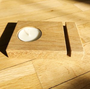 Handmade Wooden <b>Tea</b> <b>Light</b> Candle Holder for Home Decor - Product Image 5