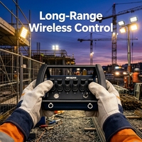 Control Remoto Inalámbrico Hidráulico de Doble Batería NM-047, 36H de Duración Ultra Larga de la Batería, Funcionamiento Continuo