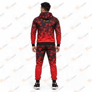 Custom <b>Mens</b> Sublimation Tracksuit Set Full Zip Jacket <b>Pants</b> Athletic Sportswear Training <b>Running</b> Fitness Gym Team Uniform - Product Image 4