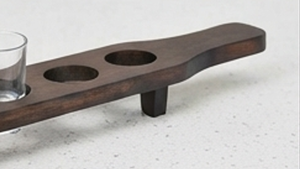 Support en verre noir élégant de qualité supérieure, vaisselle élégante, parfait pour les mariages, les restaurants, les hôtels - Product Image 4