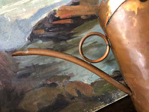 Arrosoir en cuivre martelé de style mid-century, parfait pour l'entretien élégant des plantes d'intérieur, décoration élégante pour la maison et le jardin - Product Image 3