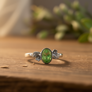 2.2 Grams <b>Peridot</b> Fashion <b>Ring</b> - Product Image 3