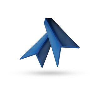 Protector de Esquinas en Forma de L de PVC Rígido Azul Resistente |   Perfil de Plástico en Ángulo de 90 Grados para Protección de Bordes de Pared y Estructuras de Construcción - Product Image 1