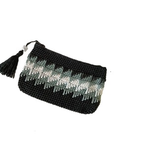 Ethnic <b>Seed</b> Beads Coin Pouch Handmade Fashion Wallet Case Vintage <b>Seed</b> Bead Coin Purse Handmade Zipper Mini Wallet - Product Image 2