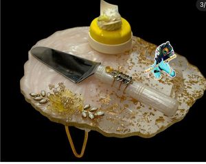 Elegante Soporte para Pastel de Resina de 2 Piezas, Aspecto Transparente, Resistente al Calor, Ecológico, Soporte Estable, Fácil de Transportar, Maharashtra, Ideal para Bodas - Product Image 2