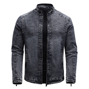 Men's Stylish Denim Jeans Jacket/ Vintage Style Jacket Male Men Regular Clothing Length Denim Fabric Casual for Autumn - Product Image 1