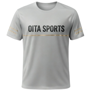 T-shirt de sport blanc pour homme en polyester, uniforme d'entraînement, vêtement d'extérieur, tenue d'équipe, performance sportive - Product Image 1
