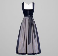 Robe dirndl bavaroise courte de qualité supérieure pour femmes, marque privée, motif léopard, vêtements pour femmes, Oktoberfest