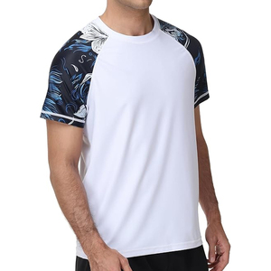 Men Athletic Rash Guard <b>Compression</b> T <b>Shirt</b> Short Sleeve Swim <b>Shirt</b> UV Protection Wholesale Supplier - Product Image 5