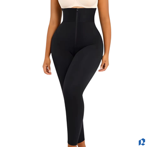 Women's Slim Fit Black Solid Firm Control Eco-Friendly High Compression Shapewear Export Quality Cotton Spandex Factory Direct - Product Image 2