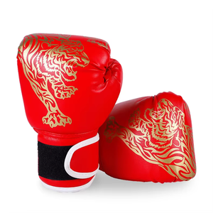 High Quality Professional Training MMA Muay Thai Sparring Pu Leather Boxing <b>Gloves</b> for Closure Non-Slip Boxing <b>Glove</b> - Product Image 3