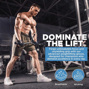 Breathable Half Finger Lightweight Workout Fitness <b>Gloves</b> Black Color <b>Weight</b> Lifting Exercise <b>Training</b> Gym Adjustable Wrist - Product Image 4