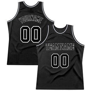 Camiseta Deportiva de Baloncesto Negra Personalizada, Camiseta de Malla con Transferencia Térmica, Bordado con Nombre del Equipo y Número del Jugador, Uniforme Unisex - Product Image 1