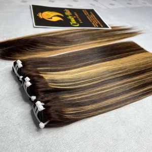 Extensiones de Cabello Vietnamita de Color Personalizado, Fáciles de Usar para Mujeres con Cabello Liso, Directamente de Fábrica - Product Image 2