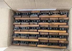 Dalles de terrasse en bois d'acacia imbriquées, imperméables, pour l'aménagement de terrasses extérieures - Product Image 4