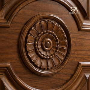 Puerta de Panel de Madera Sólida Elegante para Diseño de Interiores, Moldura Clásica, Directo de Fábrica para Proyectos Residenciales de Alta Gama GA-33S - Product Image 3