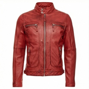 Chaqueta de Motociclista de Cuero Genuino para Hombre de la Mejor Calidad, Nueva Colección de Invierno, Chaquetas de Motocicleta con Protecciones Desmontables Personalizadas - Product Image 1