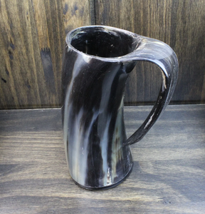 Luxury Buffalo Horn <b>Mug</b> With Wood Base for Home Decor Business Gifts Drinkware Long Horn Beer <b>Mug</b> - Product Image 4