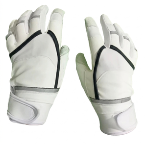 Trending Short Cuff Baseball Batting Gloves in Genuine Leather with Secure Wrist and Professional Look - Product Image 6