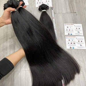 Extensiones de Cabello Humano Vietnamita Virgen, Mechones de Cabello con Doble Trama, Liso Natural, Cabello Premium a Precio de Mayoreo - Product Image 4