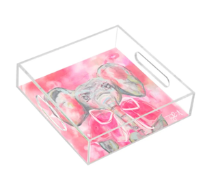 Multipurpose Printed Acrylic Serving Storage Tray For Serving Beverages Snacks Decorative Organizer Platter For <b>Coffee</b> <b>Table</b> - Product Image 4