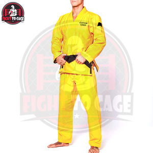 ชุดยูโดคลาสสิก สีเหลืองล้วน ระบายอากาศได้ดี ผ้าฝ้าย 100% ชุดศิลปะการต่อสู้ ยืดหยุ่นได้ ตัดเย็บด้วยระบบอัตโนมัติ ชุดแข็งแรงทนทาน - Product Image 3
