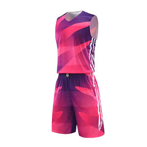Ensemble Maillot et Short de Basketball Unisexe Personnalisable Pas Cher 100% Polyester Imprimé Numérique Respirant Vente en Gros Sports d'Équipe - Product Image 1