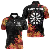 Polo pour homme à manches courtes avec impression par sublimation Purple Dragon, séchage rapide, design décontracté, nom personnalisé, logo d'équipe, polos T-shirts