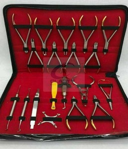 Ensemble d'instruments dentaires orthodontiques de base, 19 pièces, kit d'outils composites, qualité allemande supérieure, acier inoxydable, OEM CE ISO13485 - Product Image 4