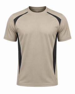 Men's Beige Black <b>Raglan</b> Sleeve T-Shirt O-Neck Regular Fit Quick Dry Knitted Polyester/Cotton Eco-Friendly 300g Casual Sporty - Product Image 2