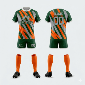 Uniforme de Rugby Unisex al Por Mayor, Pantalón Corto 100% Poliéster, Ropa Deportiva Personalizada con Impresión por Transferencia de Calor en la Parte Delantera, Transpirable - Product Image 4