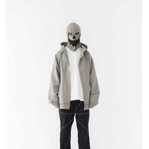 เสื้อฮู้ดซิป Nesta Sports รุ่นวินเทจ แบบคัสตอม ยูนิเซ็กส์ ผ้าฝ้าย 100% ผ้าฟลีซหนานุ่ม ขอบดิบ ทรงโอเวอร์ไซส์ แบบพื้นฐาน สำหรับฤดูหนาว - Product Image 5