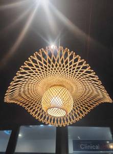 KAI Bamboo Pendant Light Handwoven Rattan <b>Ceiling</b> Lamp Boho Natural Wicker Hanging Light Home <b>Decor</b> Supplier Manufacturer - Product Image 2