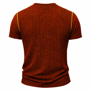 เสื้อยืดโพลีเอสเตอร์สำหรับออกกำลังกายผู้ชาย เสื้อยิมแห้งเร็ว ระบายอากาศดี รับผลิตเสื้อพร้อมโลโก้ตามสั่ง ผู้จำหน่ายเสื้อผ้าออกกำลังกาย เสื้อยืดฟิตเนสผู้ชายสำหรับออกกำลังกาย - Product Image 3
