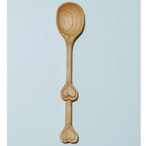 <b>Heart</b> <b>Shaped</b> Handle Wooden Spoon Handmade Vietnam Factory Wholesale Custom Label Wooden Spoon Decorative Gift - Product Image 3