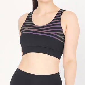 Soutien-gorge de sport simple Kofio noir avec logo frontal, léger, bretelles réglables, col rond, respirant, coupe ajustée, haut de sport pour femme - Product Image 6