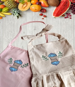 Wholesale Cotton Yarn Dyed <b>Kitchen</b> Custom Color Dyed <b>Apron</b> Durable Soft Breathable Cooking <b>Apron</b> For Chef Home <b>Kitchen</b> - Product Image 4