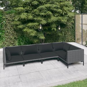Conjunto de Muebles de Jardín Color Gris Oscuro - Product Image 1